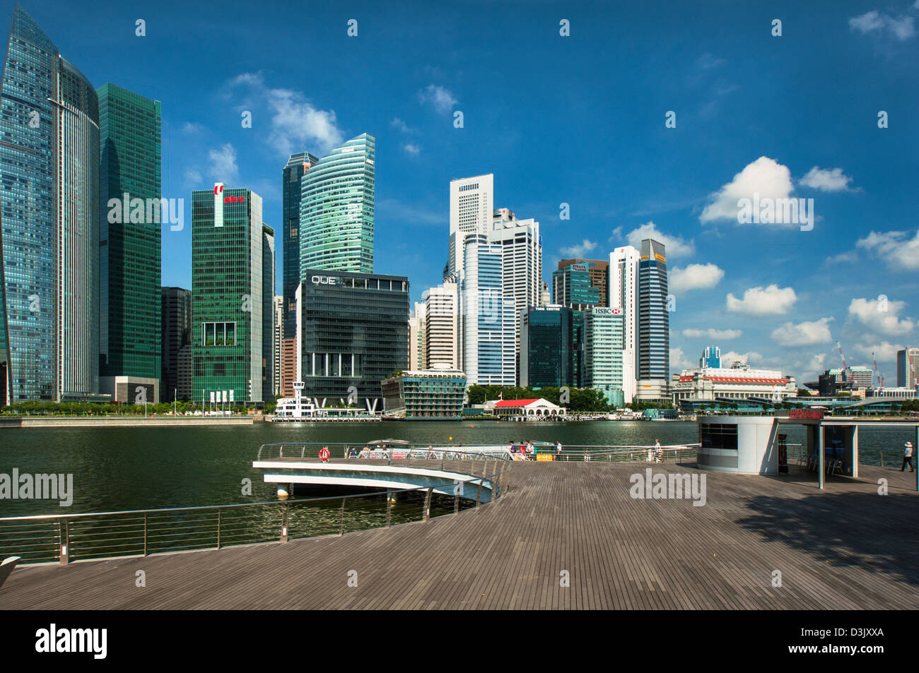 Stadtentwicklung in Singapur Stockfoto