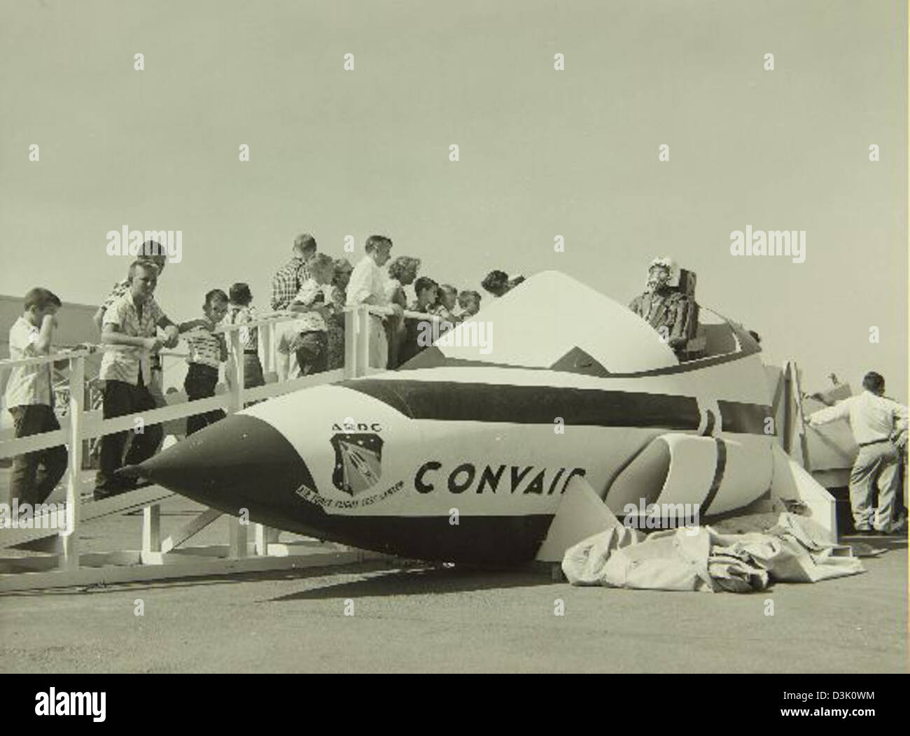 Convair/General Dynamics Anlage und Personal Stockfoto