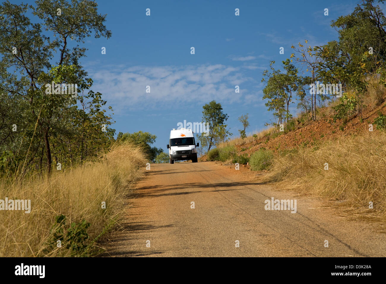 Erkunden das Outback über Wohnmobil, Gregory Nationalpark, Northern Territory, Australien Stockfoto