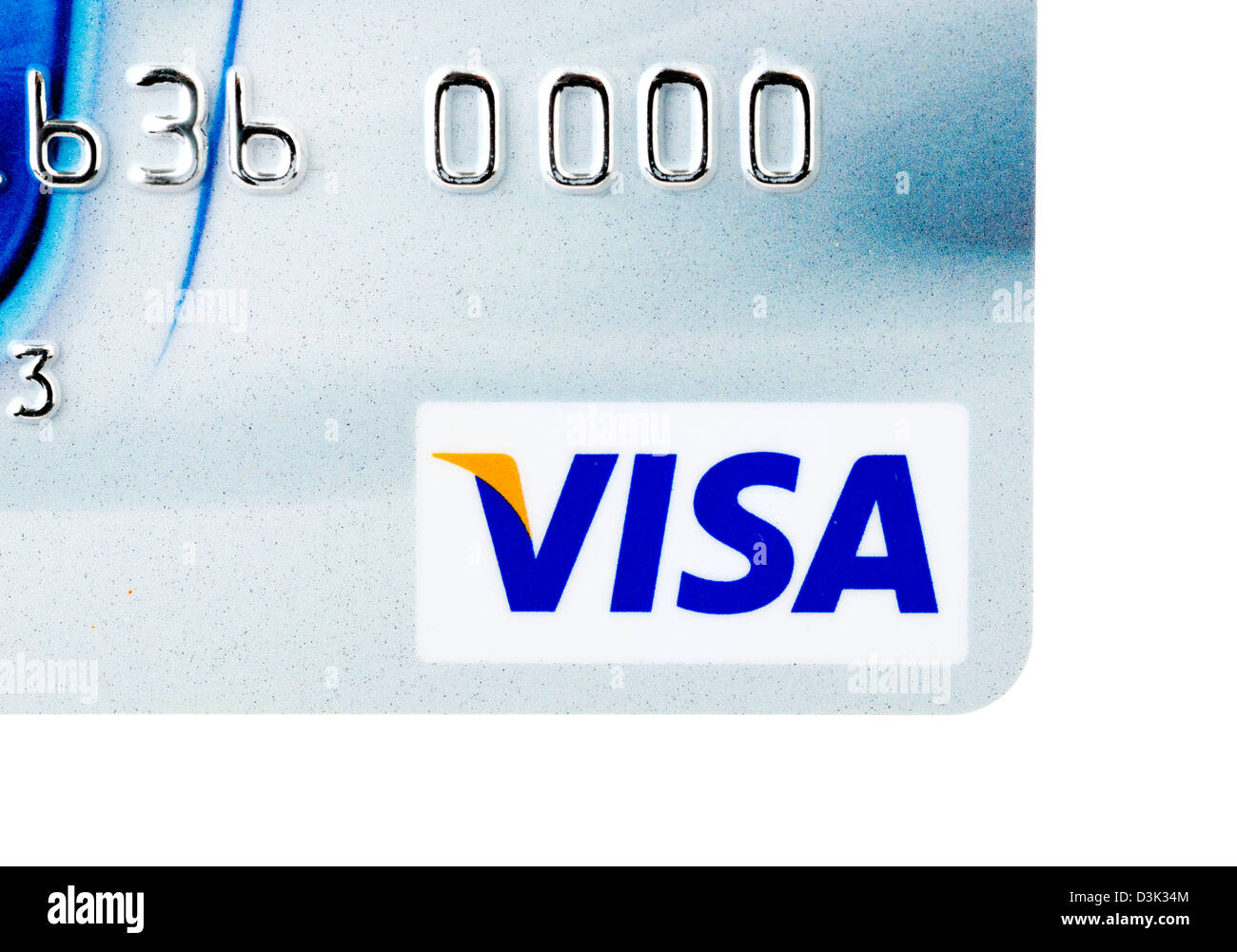 VISA-Kreditkarte in Großbritannien ausgestellt Stockfoto