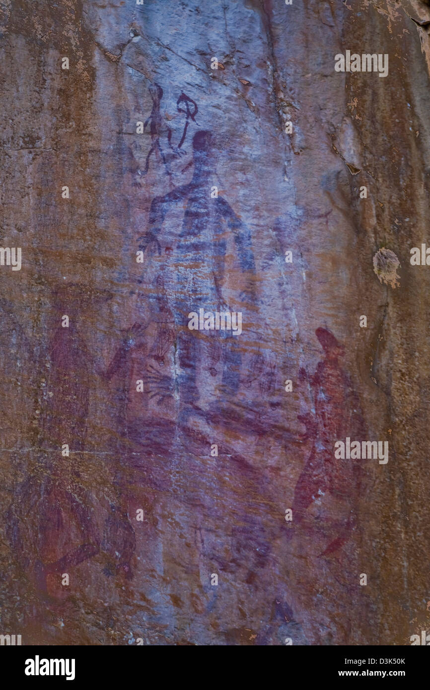 Alten Aborigine-Felskunst, Nitmiluk NP, Northern Territory, Australien Stockfoto