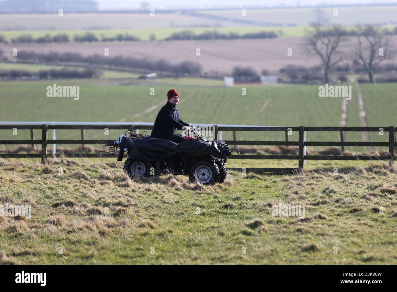 Quad-Bike mit Fahrer Stockfoto