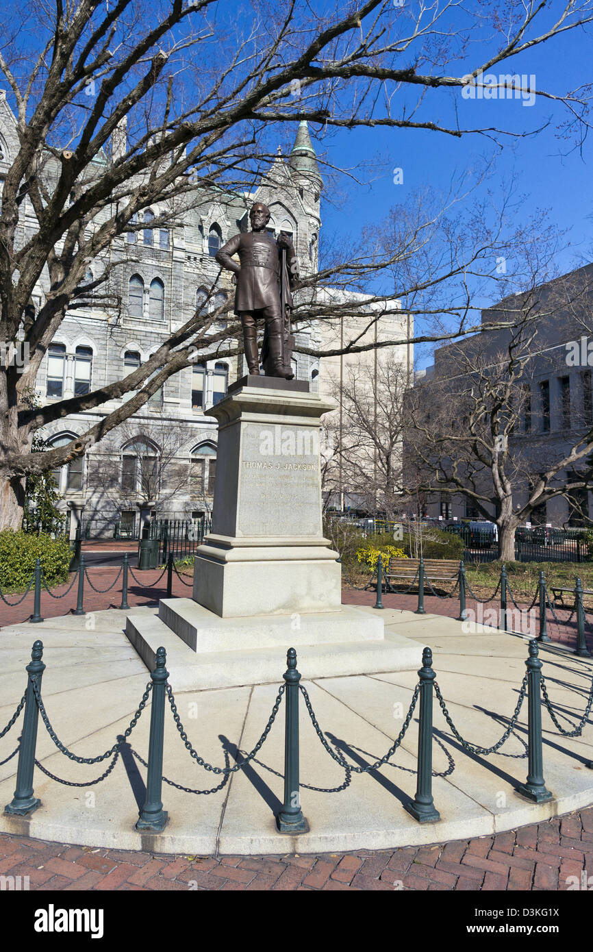 Stonewall Jackson Denkmal auf dem Gelände der Virginia State Capitol In Richmond. Stockfoto