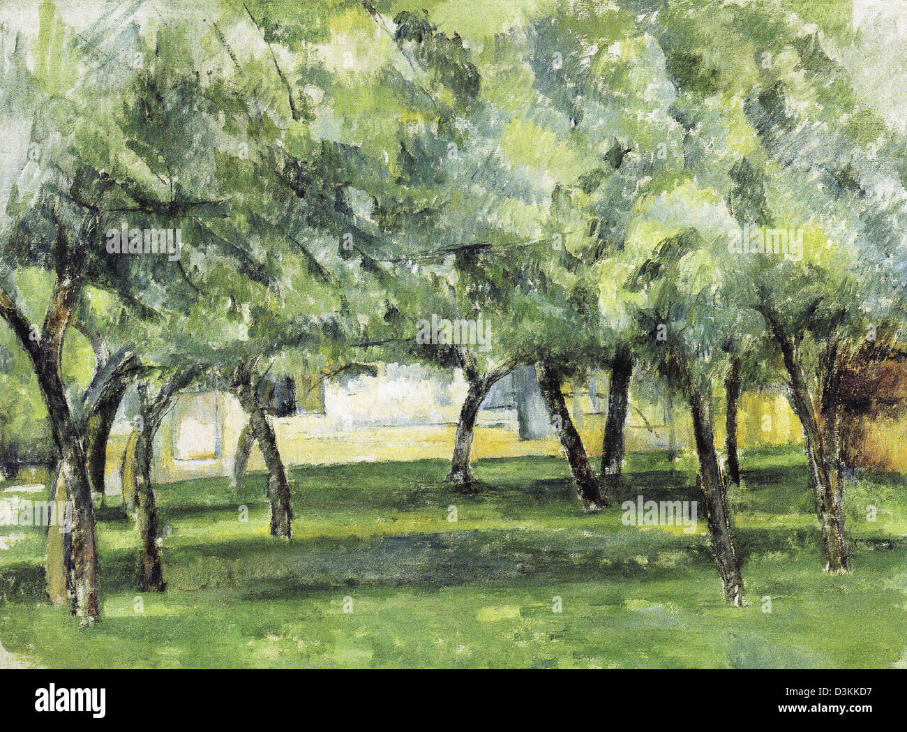 Paul Cezanne, Bauernhof in der Normandie-1882-Öl auf Leinwand. Albertina, Wien Stockfoto