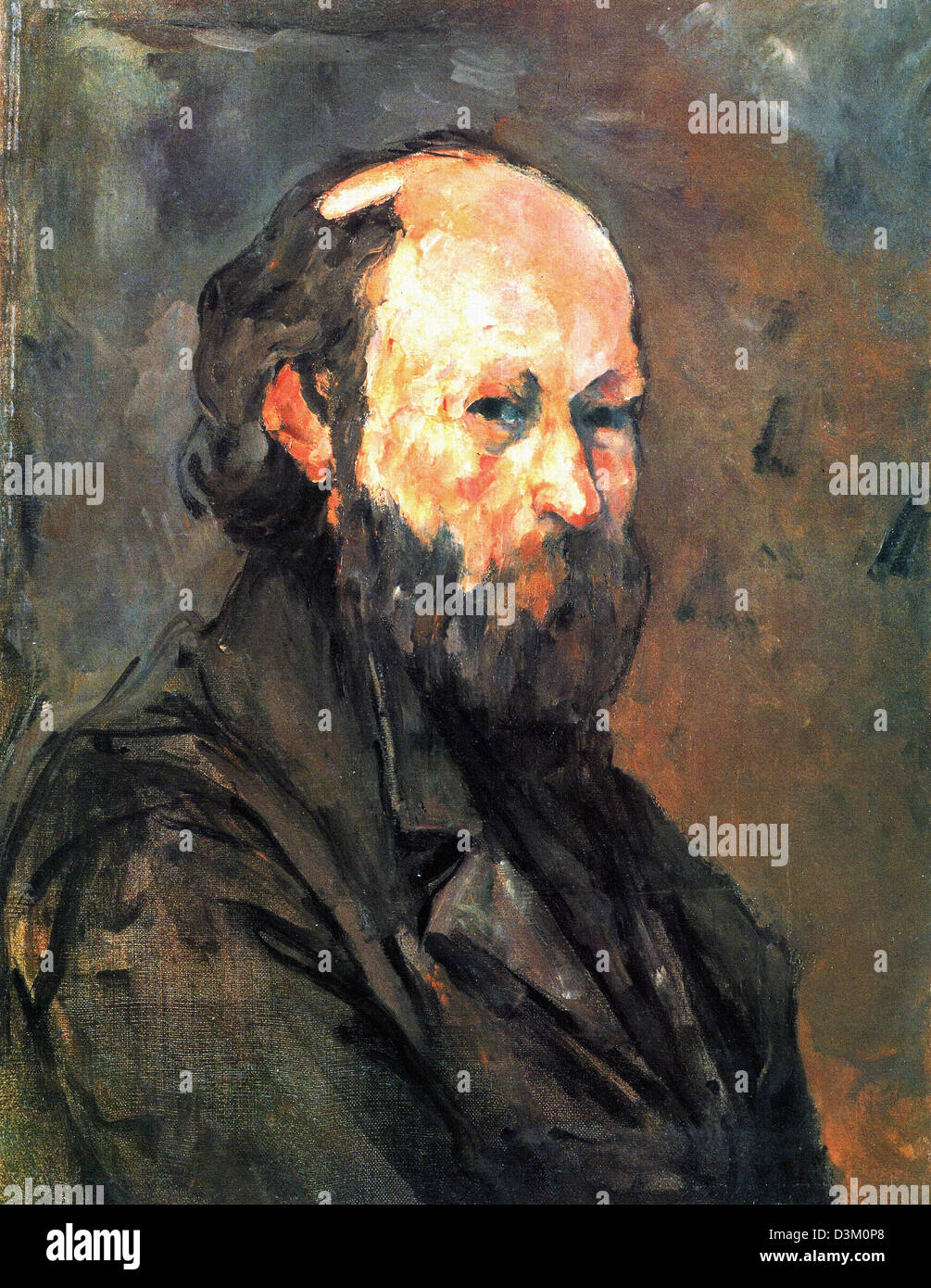 Paul Cezanne, Selbstporträt 1880 Öl auf Leinwand. Phillips Memorial Gallery, Washington D.C. Stockfoto