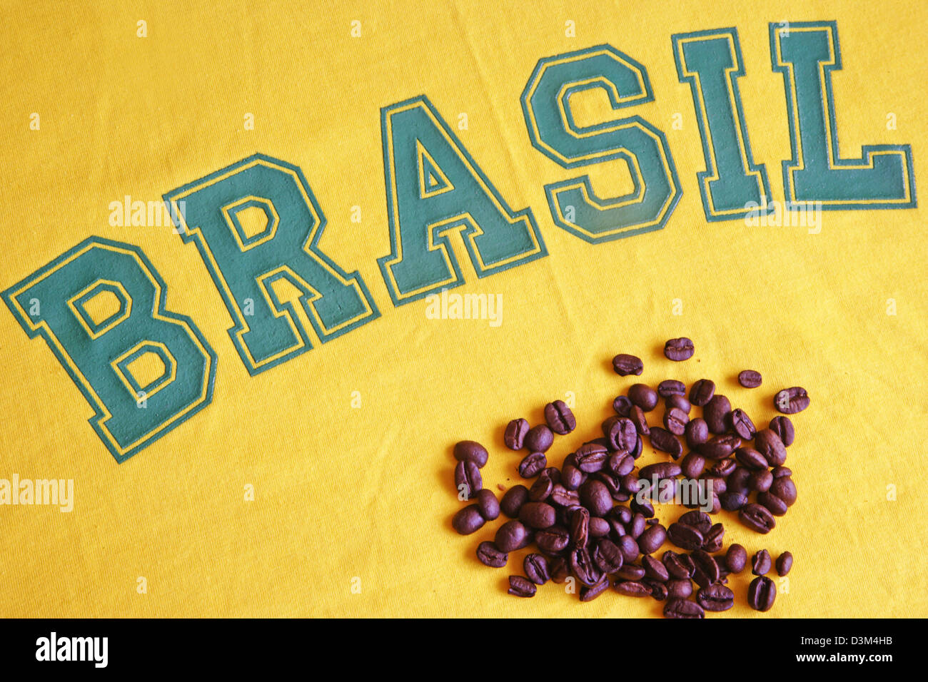 Kaffeebohnen aus Brasilien Stockfoto