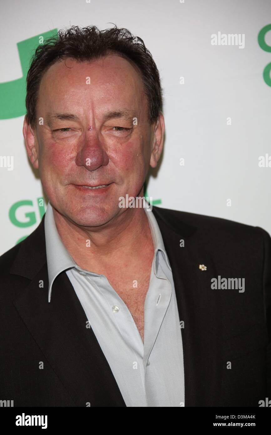 Neil Peart kommt bei Global Green USA 10. Jahrestag-Pre-Oscar-Party im Avalon in Los Angeles, USA, am 20. Februar 2013. Foto: Hubert Boesl Stockfoto