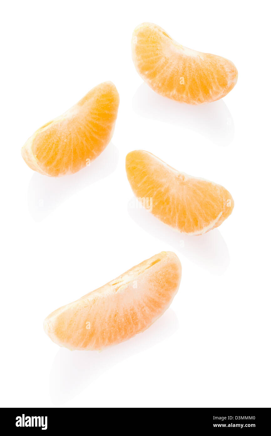 Mandarine Segmente Stockfoto