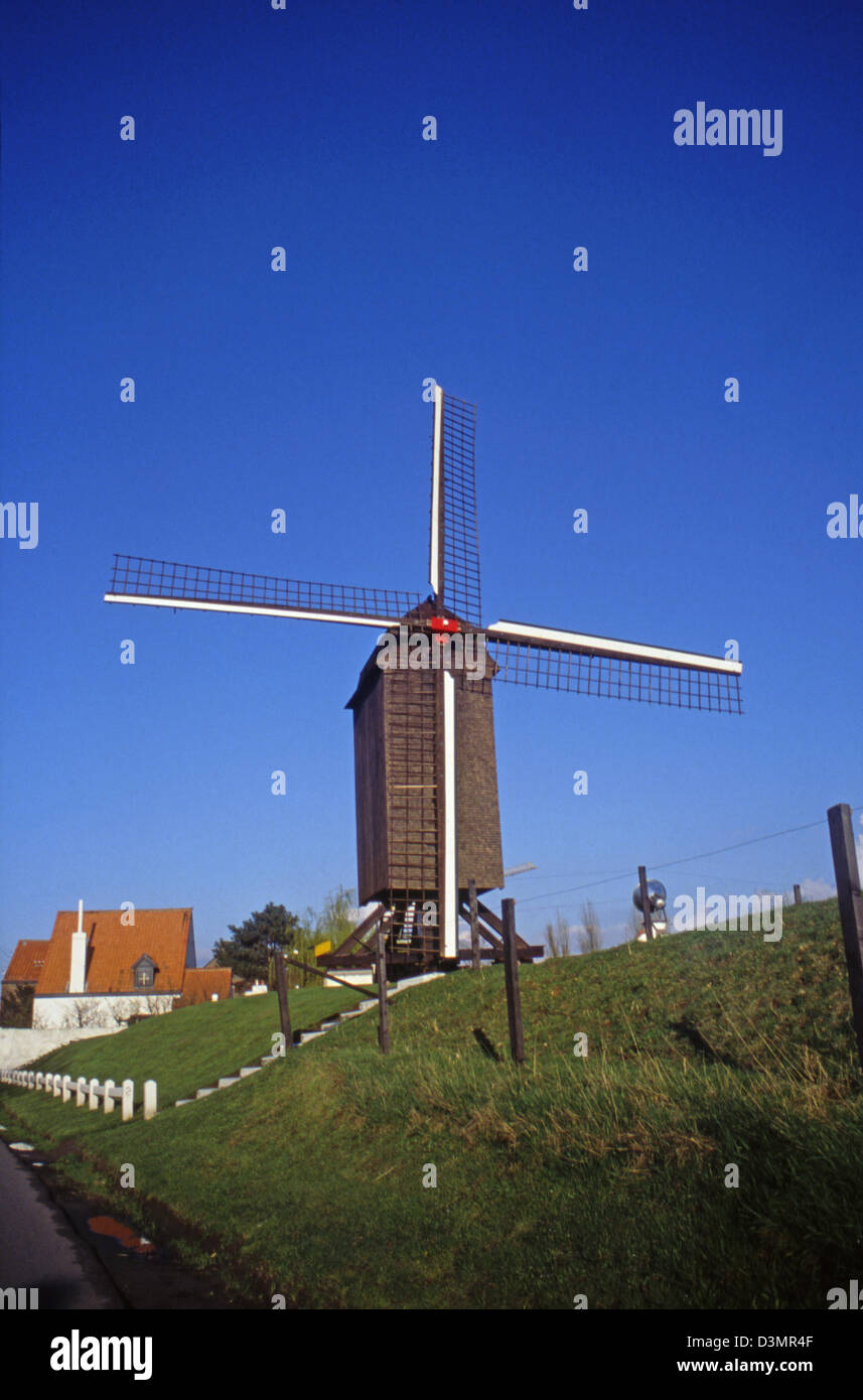 Windmühle Sluis, Holland Stockfoto