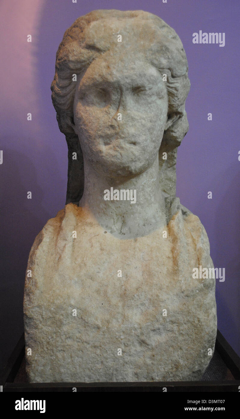 Göttin Demeter. Büste. Marmor. Kertsch historische und archäologische Museum. Stockfoto