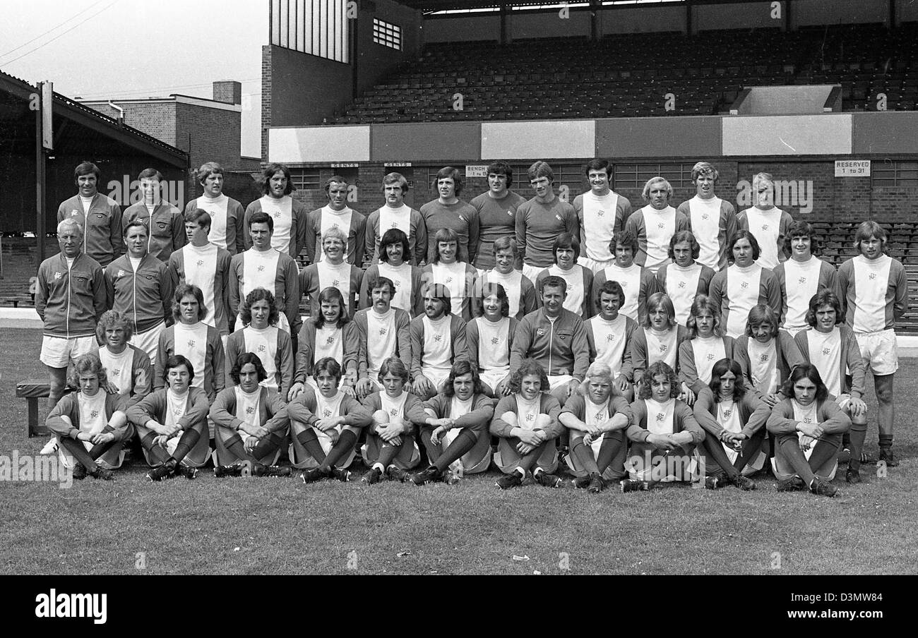 Birmingham City Football Club team Kader 1972 Birmingham City Football Club Team Kader 1974 Spieler gehören Trevor Francis, Stockfoto