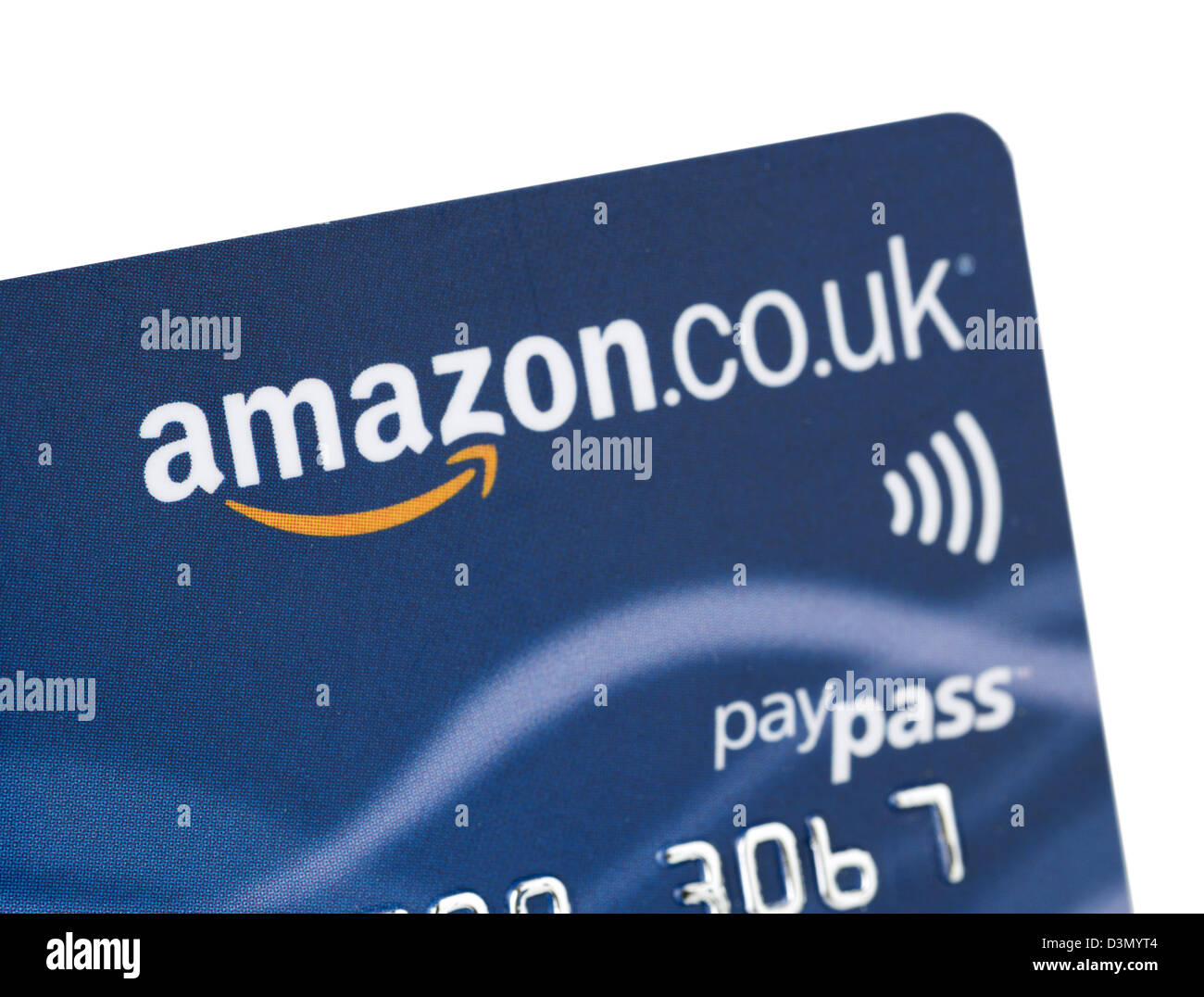 Amazon.Co.UK branded Kreditkarte in Großbritannien ausgestellt Stockfoto