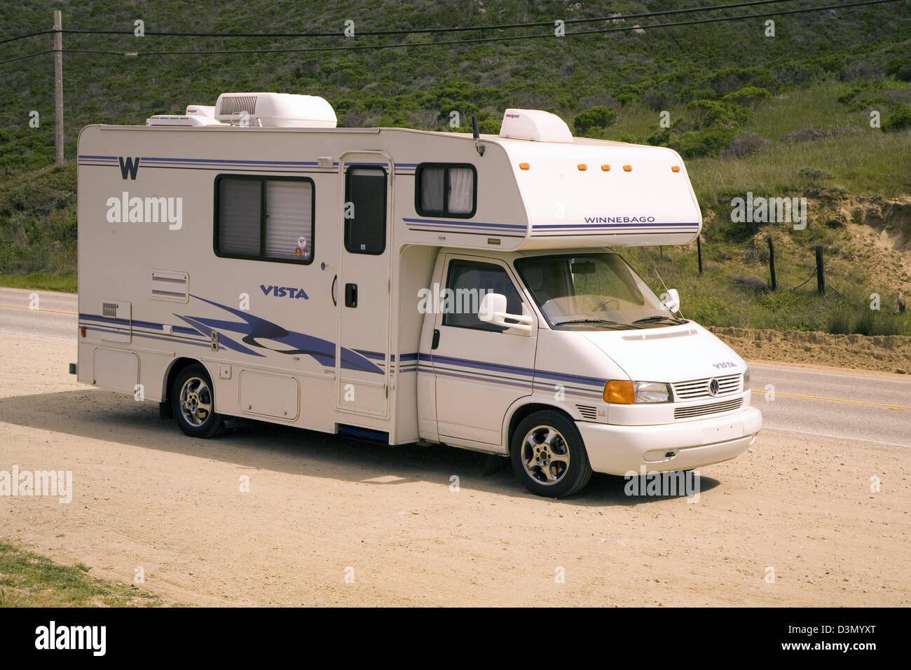 Die Housers Winnebago Vista "Road Warrior", Big Sur, Kalifornien, 2006 Stockfoto