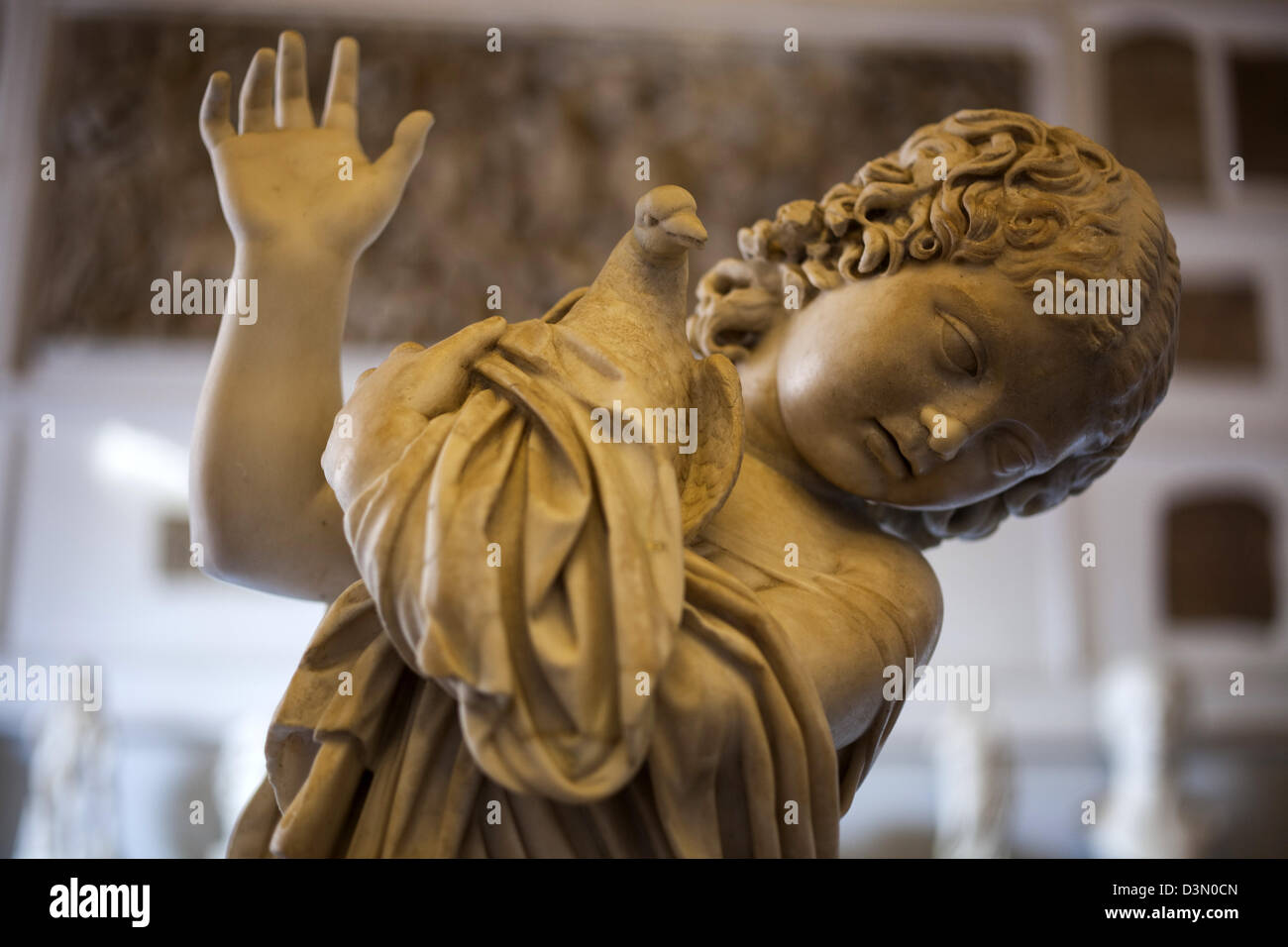 Antike römische Skulpturen im Kapitolinischen Museum in Rom Italien Stockfoto