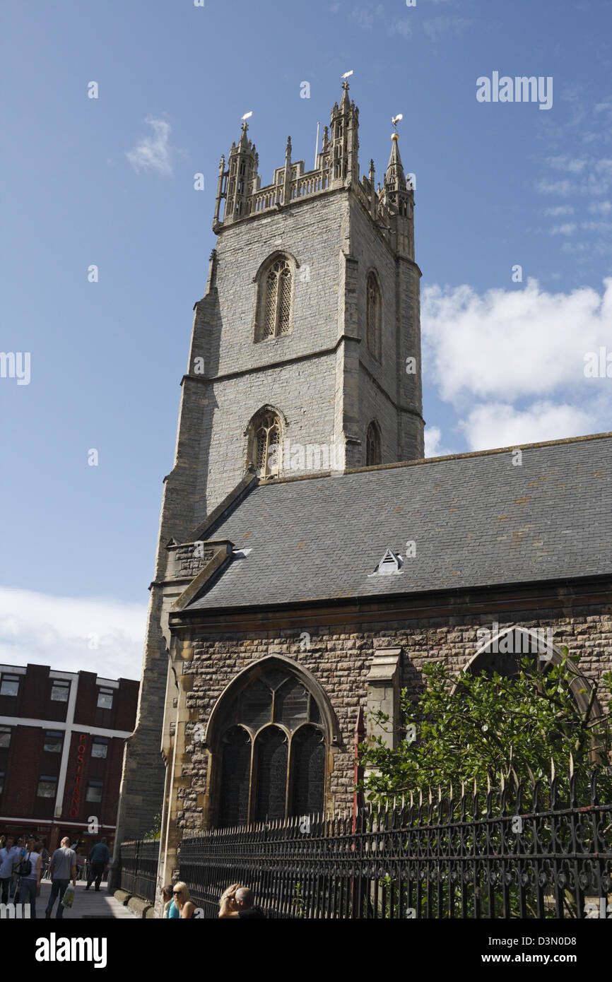 Cardiff City Center Pfarrkirche St John the baptists, Wales UK Stockfoto