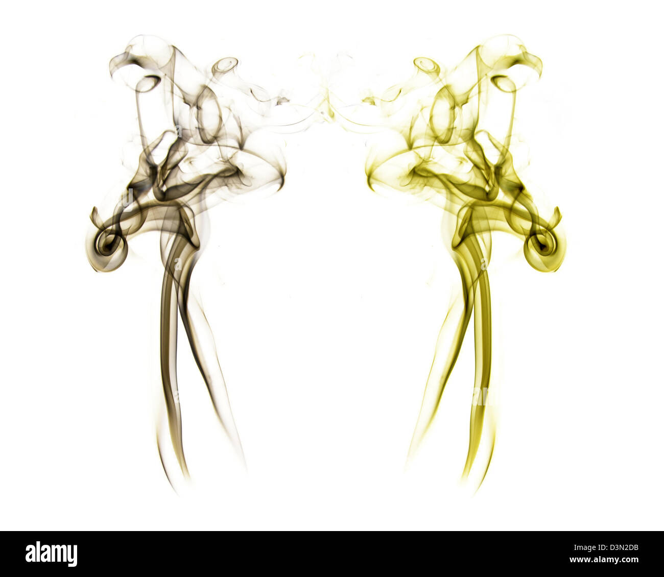 Gespiegelte Rauch Wanderwege Stockfoto