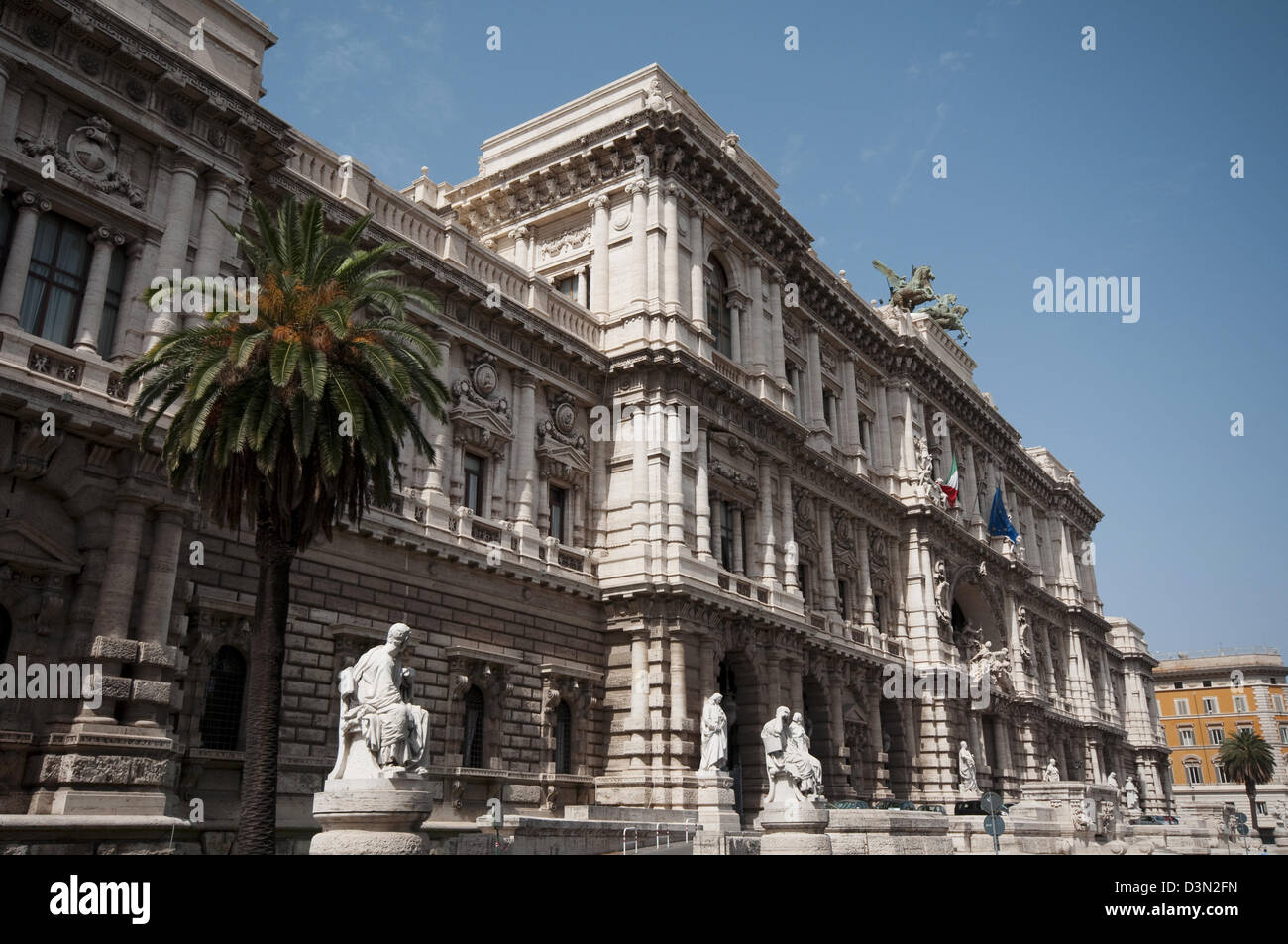 Italien, Latium, Rom, Palast von Gerechtigkeit Palazzo di Giustizia oder Palazzaccio durch Guglielmo Calderini Stockfoto