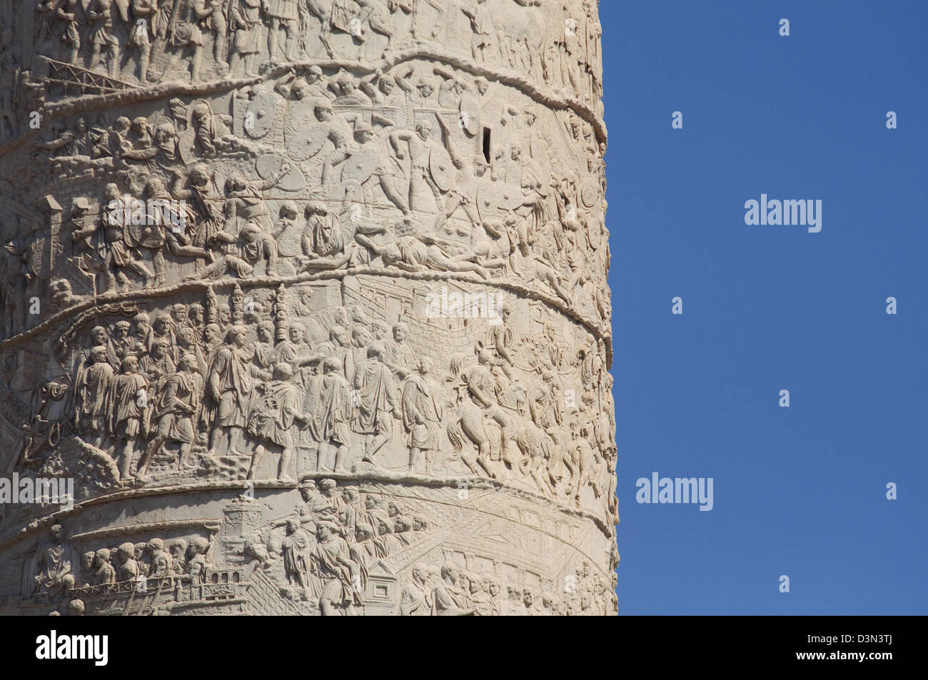 Italien, Latium, Rom, Trajans Spalte Detail Stockfoto