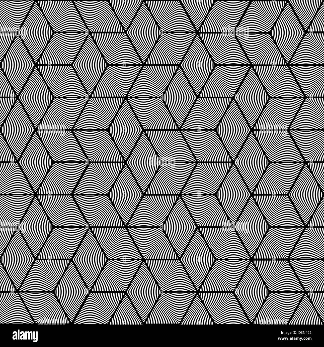 Geometrische Streifenmuster - design nahtlos Grafik Würfel Stockfoto