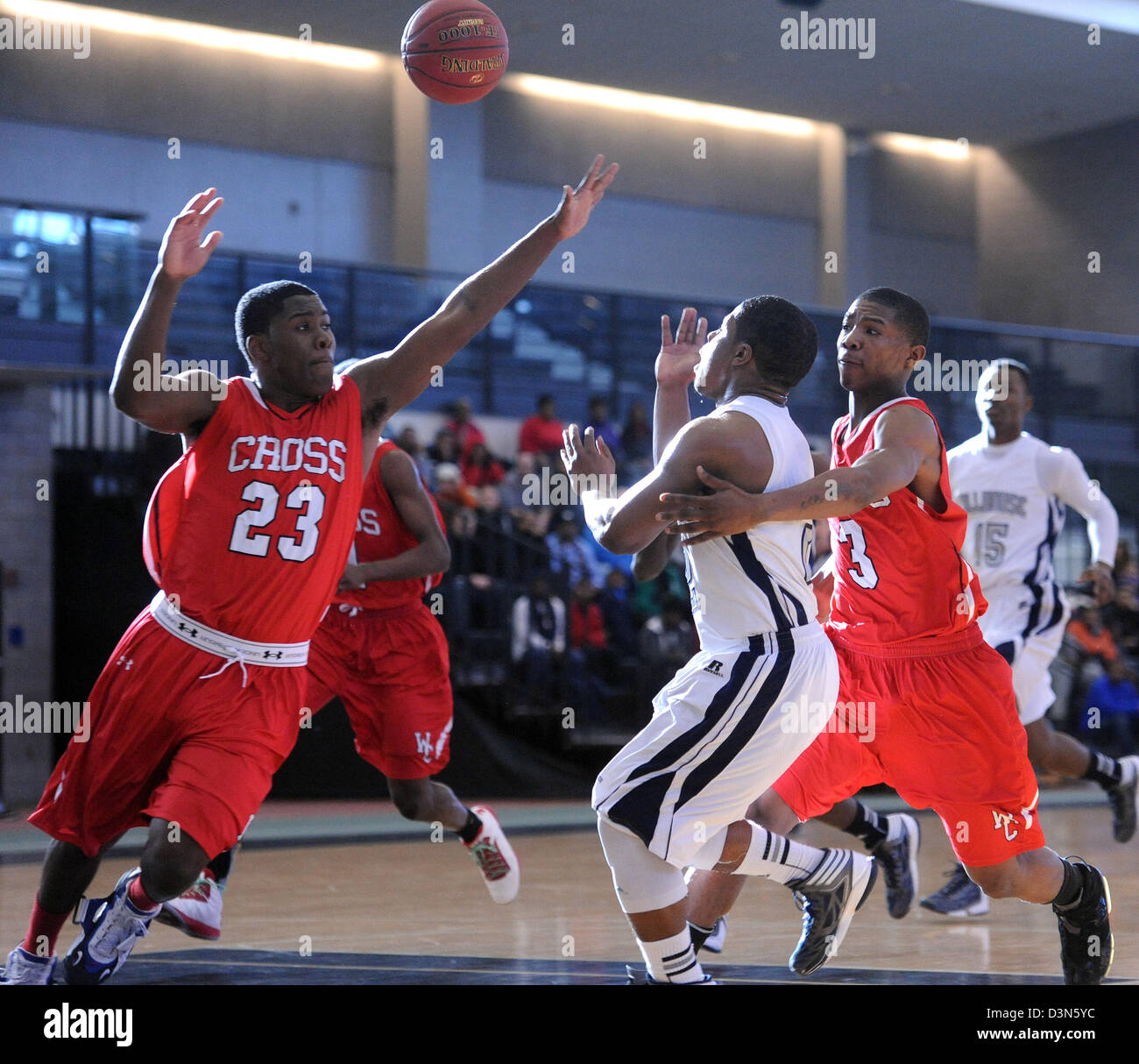 New Haven--Hillhouse Vs Wilbur Cross Spiel Action. Hillhouse schlagen Cross 52-31. Foto-Peter Casolino Stockfoto