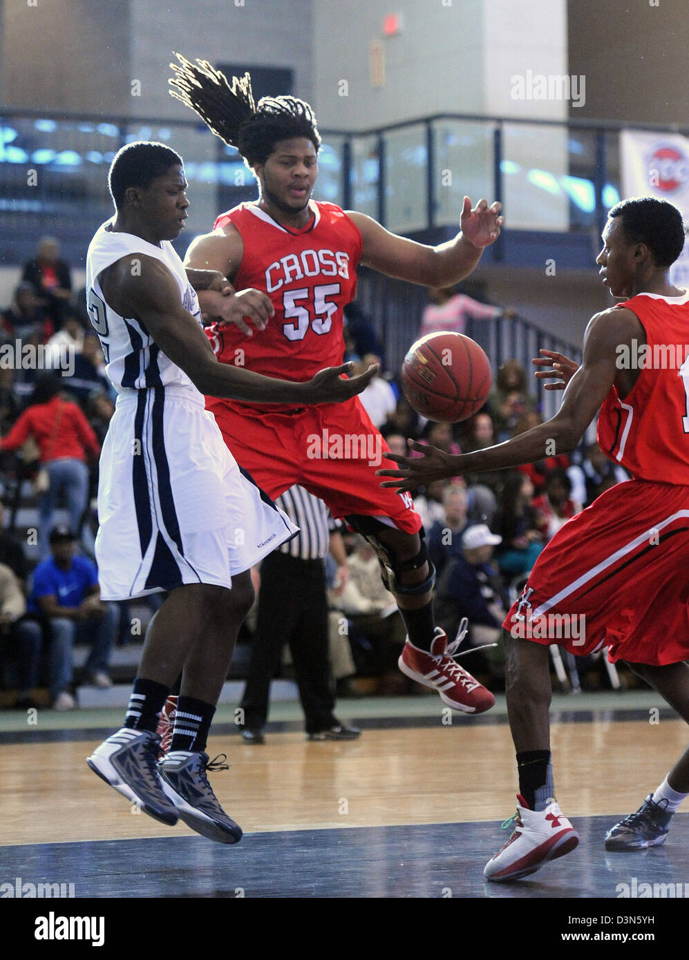 New Haven--Hillhouse Vs Wilbur Cross Spiel Action. Hillhouse schlagen Cross 52-31. Foto-Peter Casolino Stockfoto