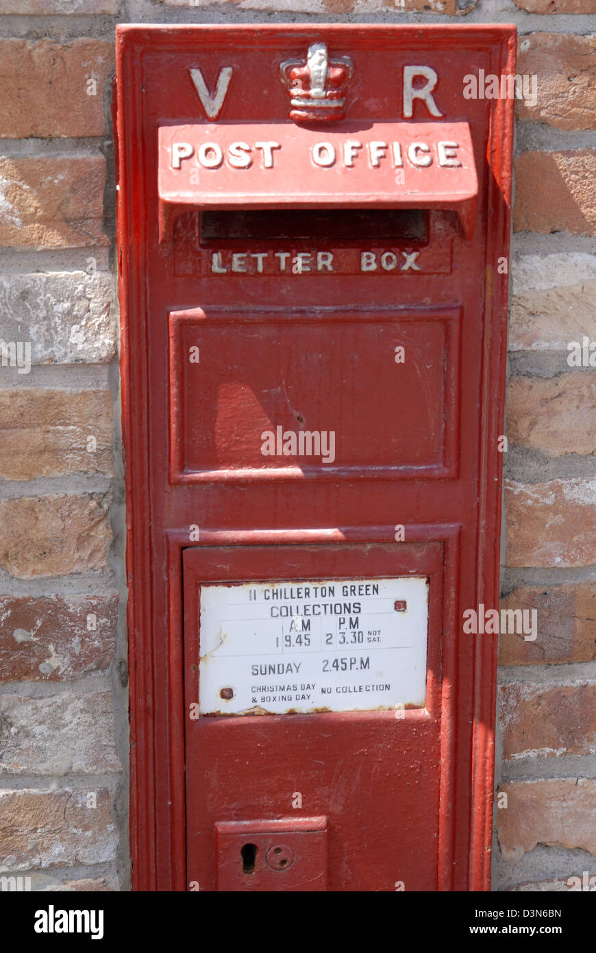 Ein viktorianischer Briefkasten in Neufundland Stockfoto