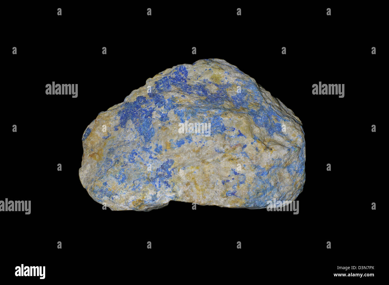 Azurit - Kupfer mineral Stockfoto
