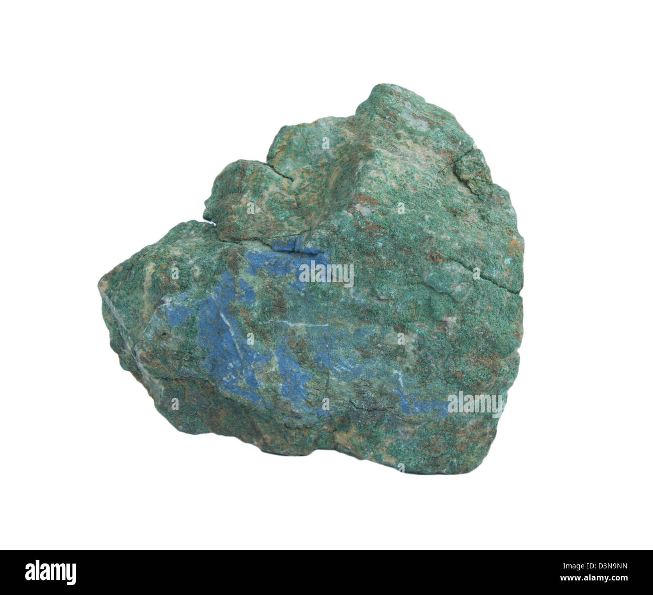 Malachit mit Magnetit mineral Stockfoto