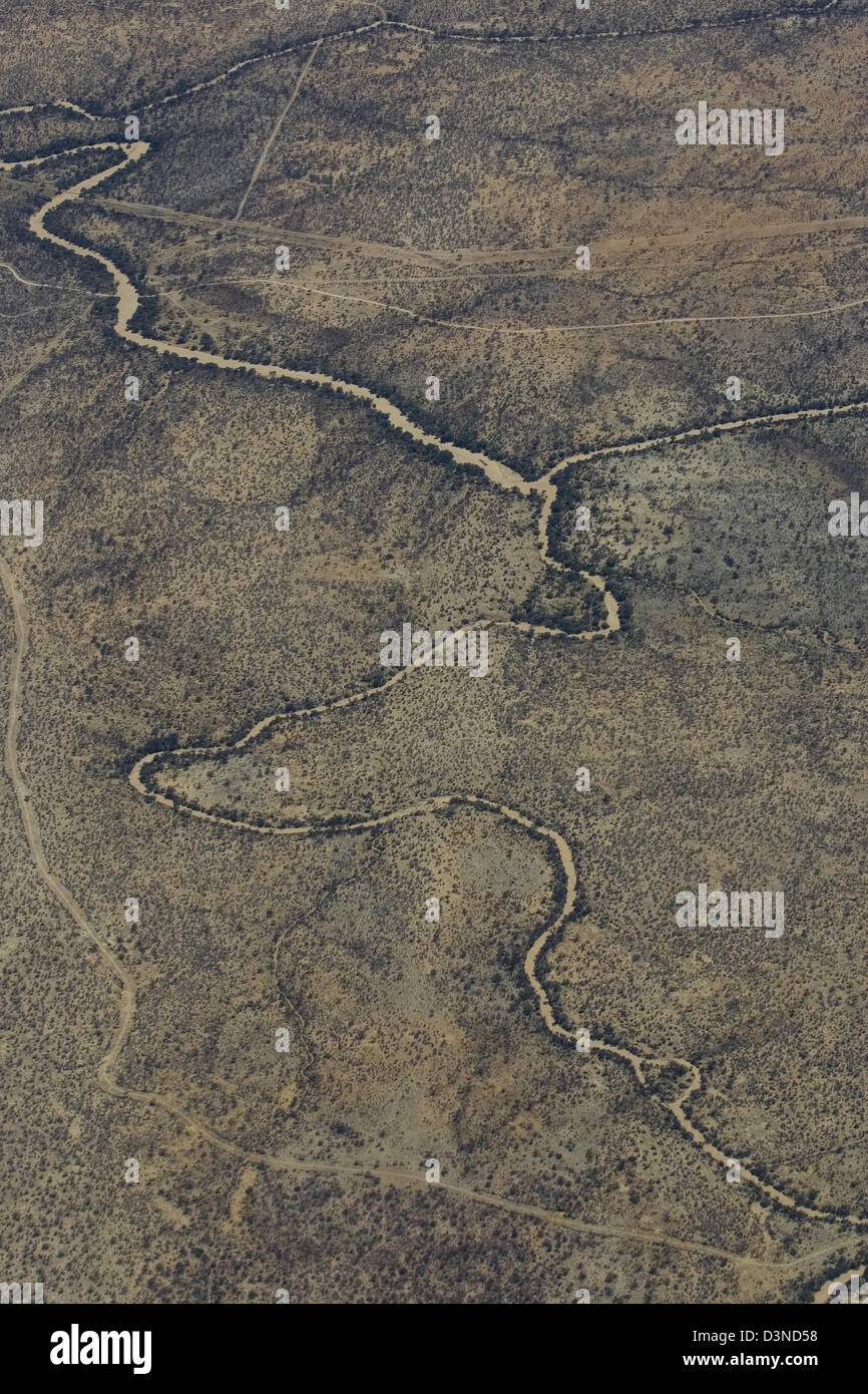 Namibischen Landschaft, Luftbild Stockfoto
