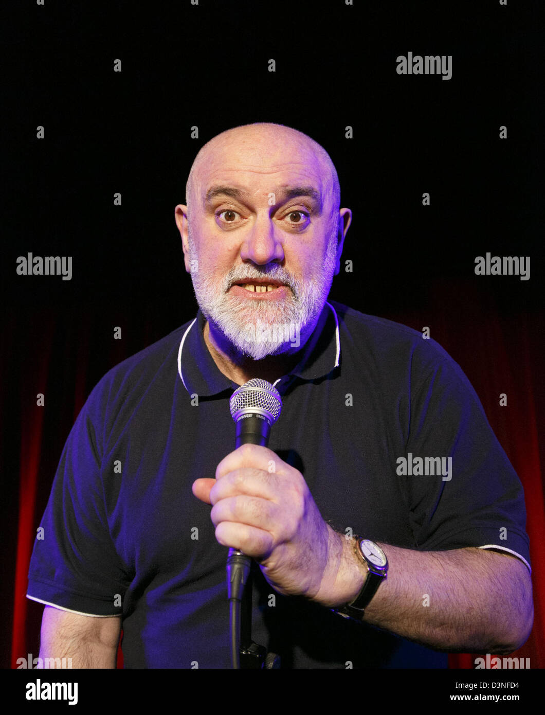 Alexei Sayle im Soho Theatre, London W1 im Jahr 2013 Stockfoto Alexei Sayle im Soho Theatre, London W1 im Jahr 2013 Stockfoto
