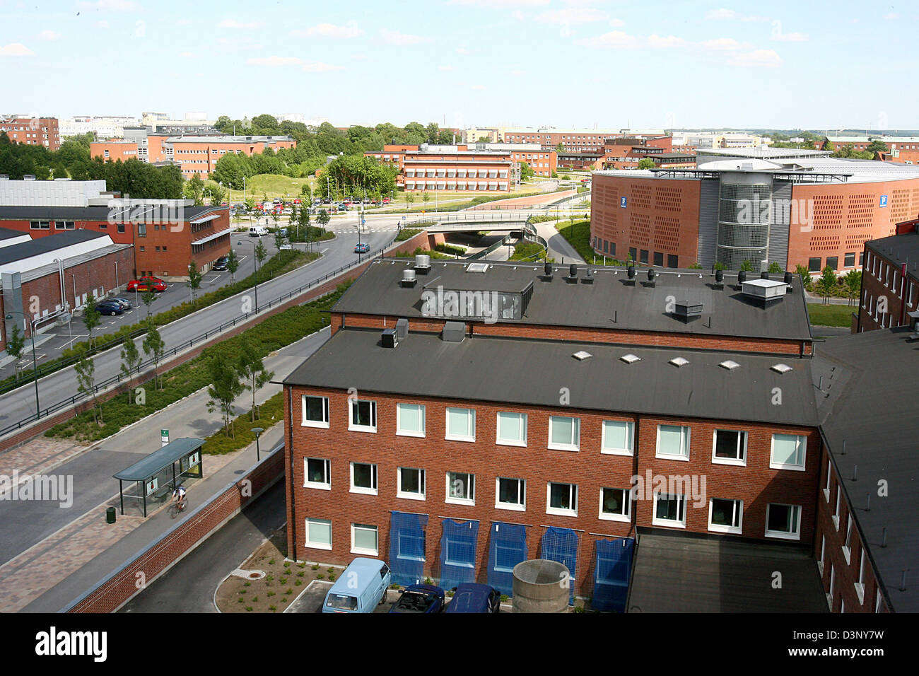 Blick über die Gebäude der Universität Lund, Schweden, 4. Juli 2006. Foto: Carsten Rehder Stockfoto