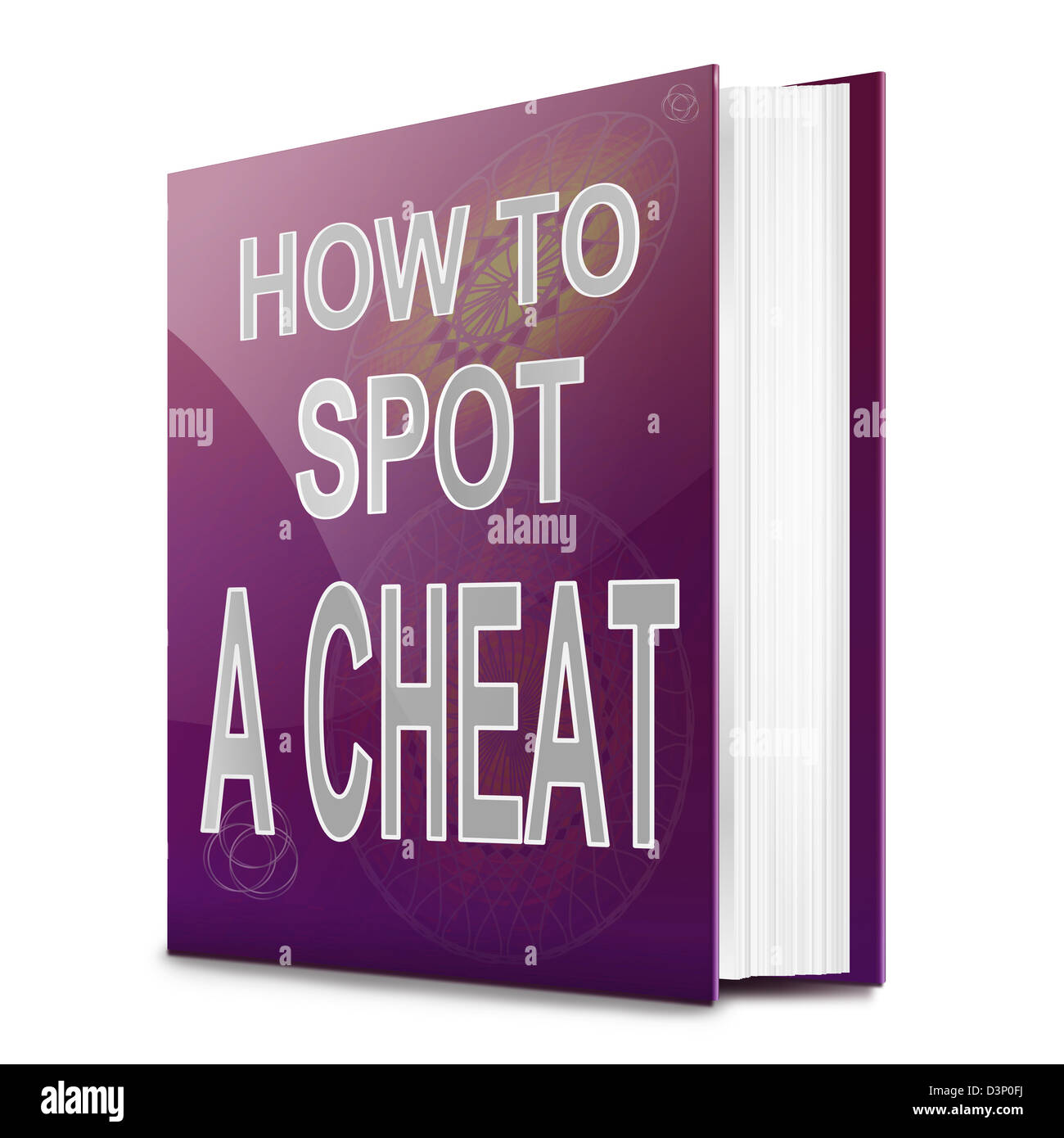 Entdecken Sie einen Cheat. Stockfoto
