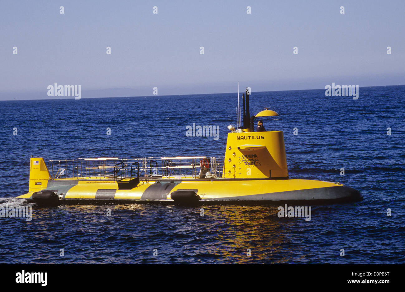 Die semi-Submersible 'Nautilus' bietet eine eine Art Öko-Unterwasserabenteuer auf Catalina Island, Kalifornien, USA. Stockfoto