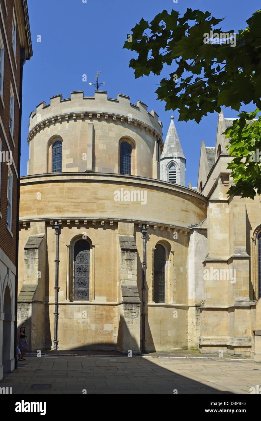 London, England, Vereinigtes Königreich. Inner Temple und Temple Church (1185) Stockfoto
