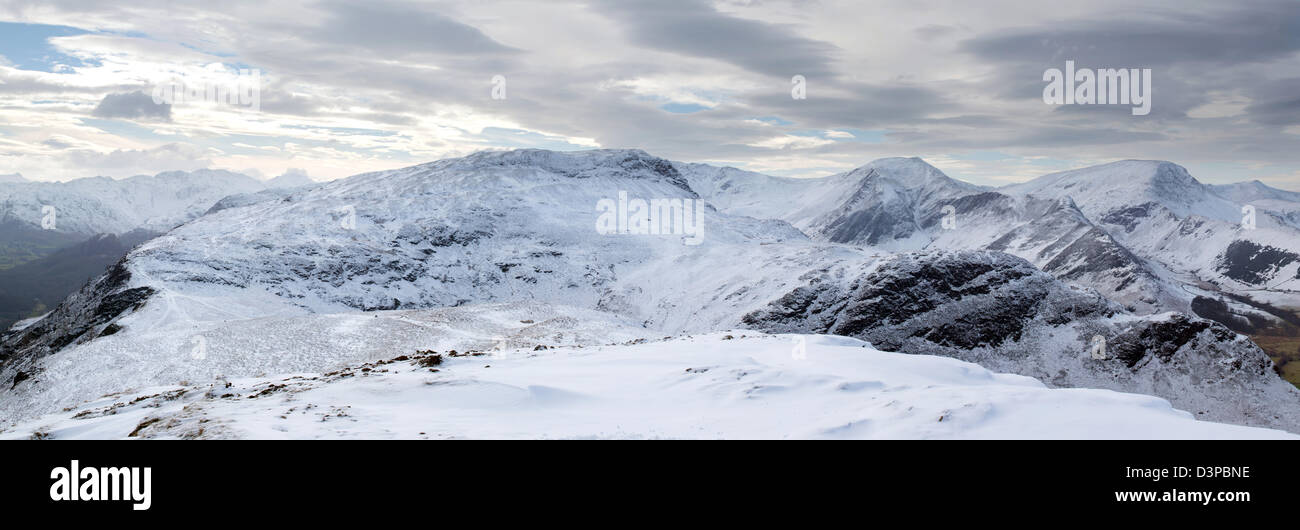 Catbells Derwentwater Keswick Winterberge Seenplatte UK Stockfoto