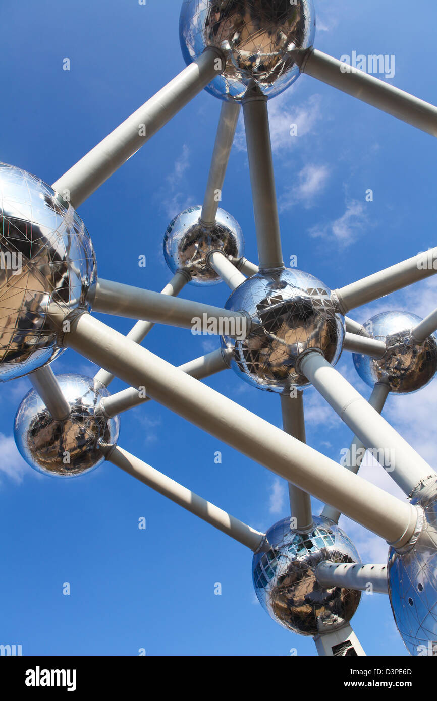 Atomium, Wahrzeichen von Brüssel und Belgien Stockfoto