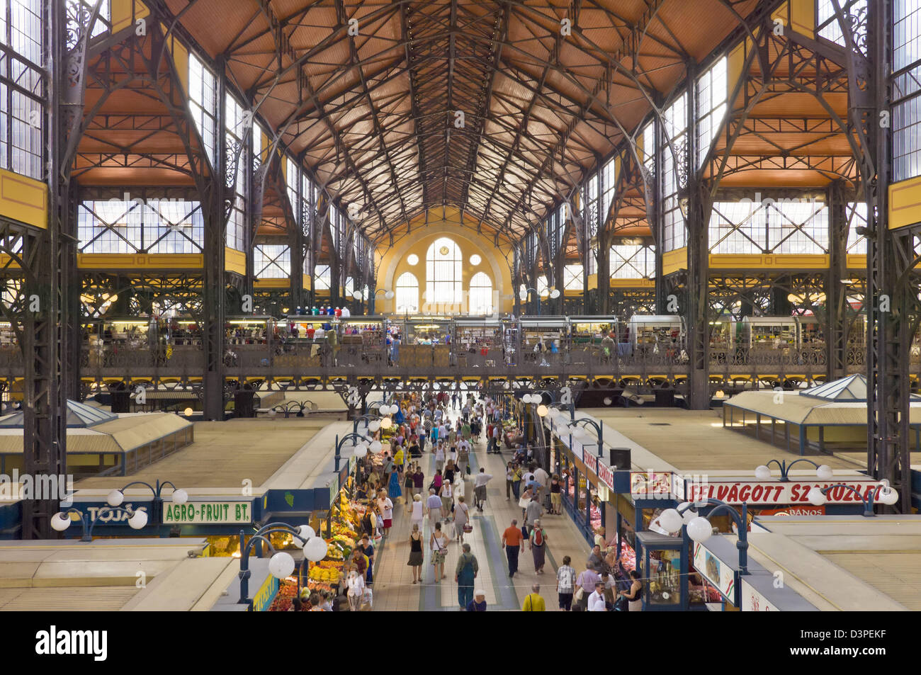 Sehr Central Market Hall Budapest, Ungarn, Europa, EU Stockfoto