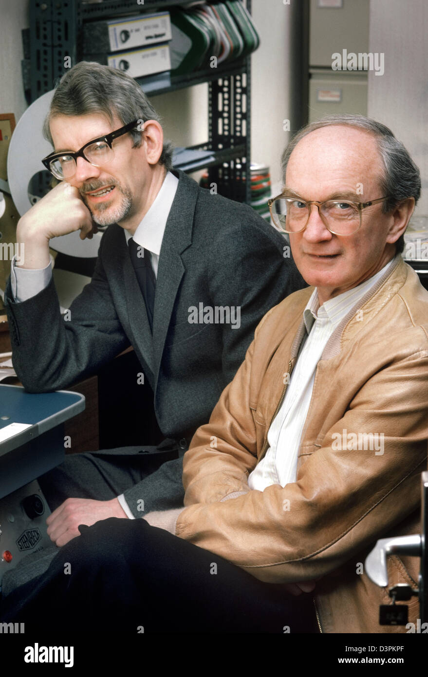 Kevin Brownlow (links) und David Gill. Film-Historiker und Denkmalschützer. Stockfoto