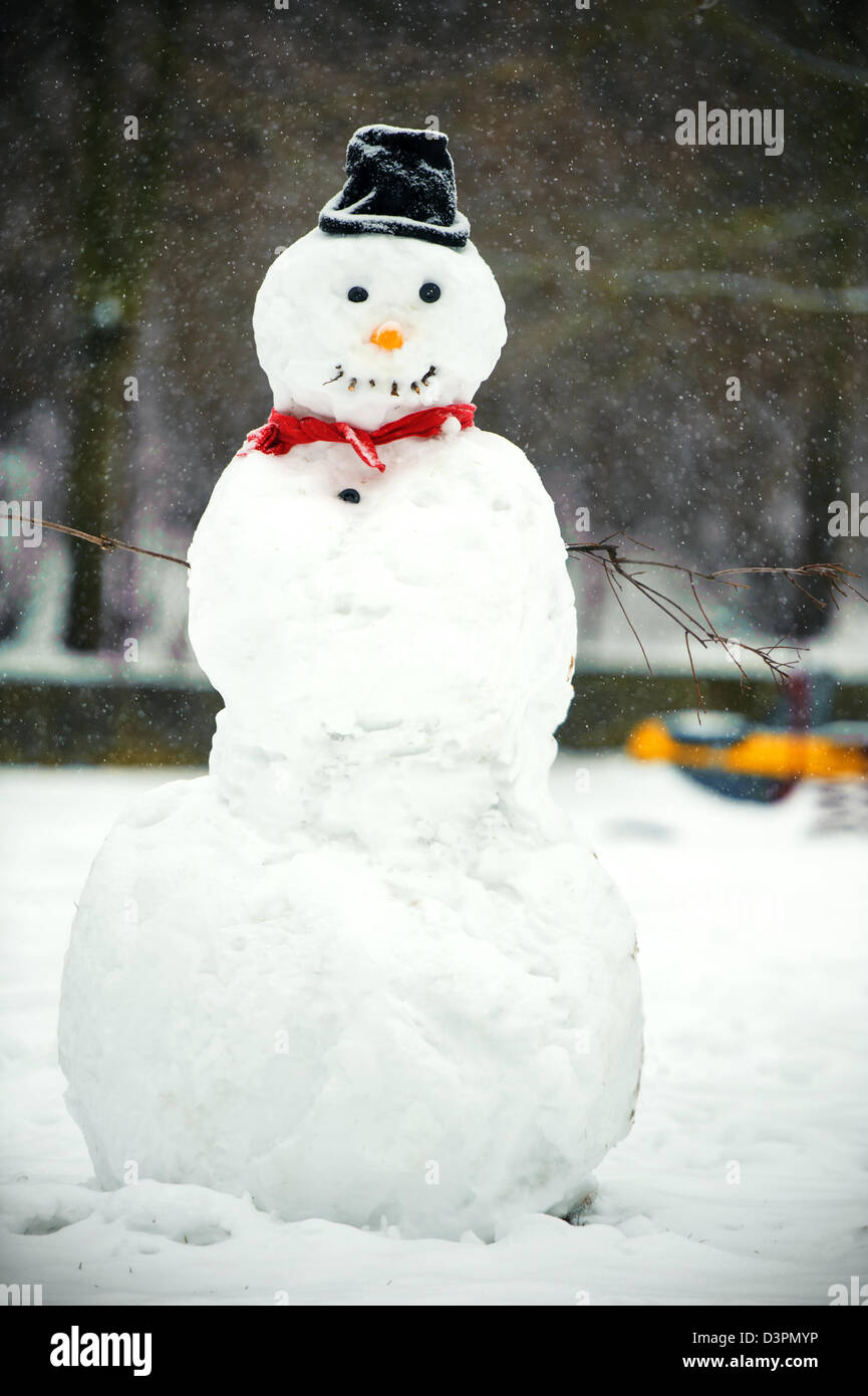 Schneemann Stockfoto