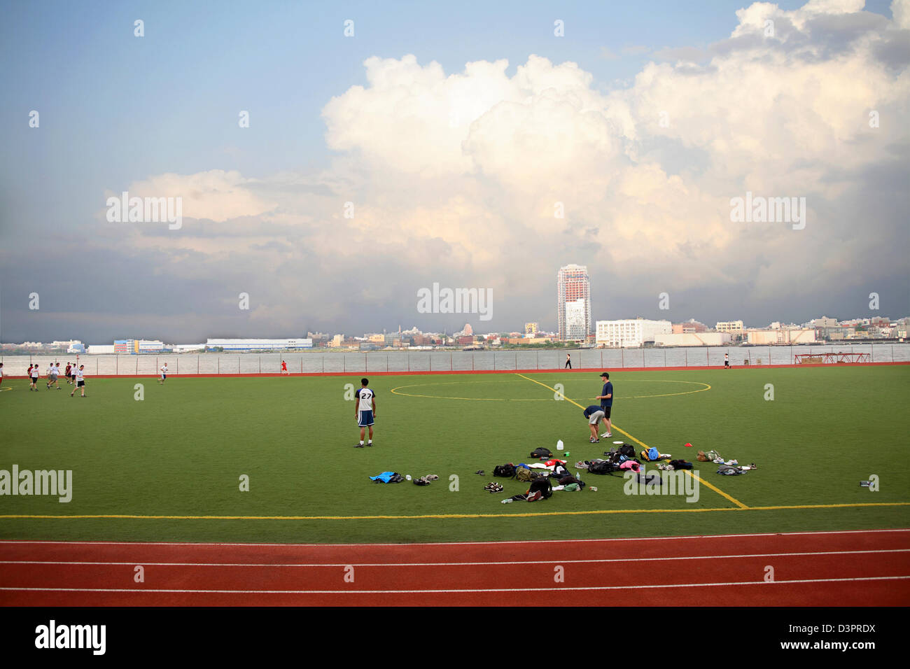 Fußball-Praxis Stockfoto