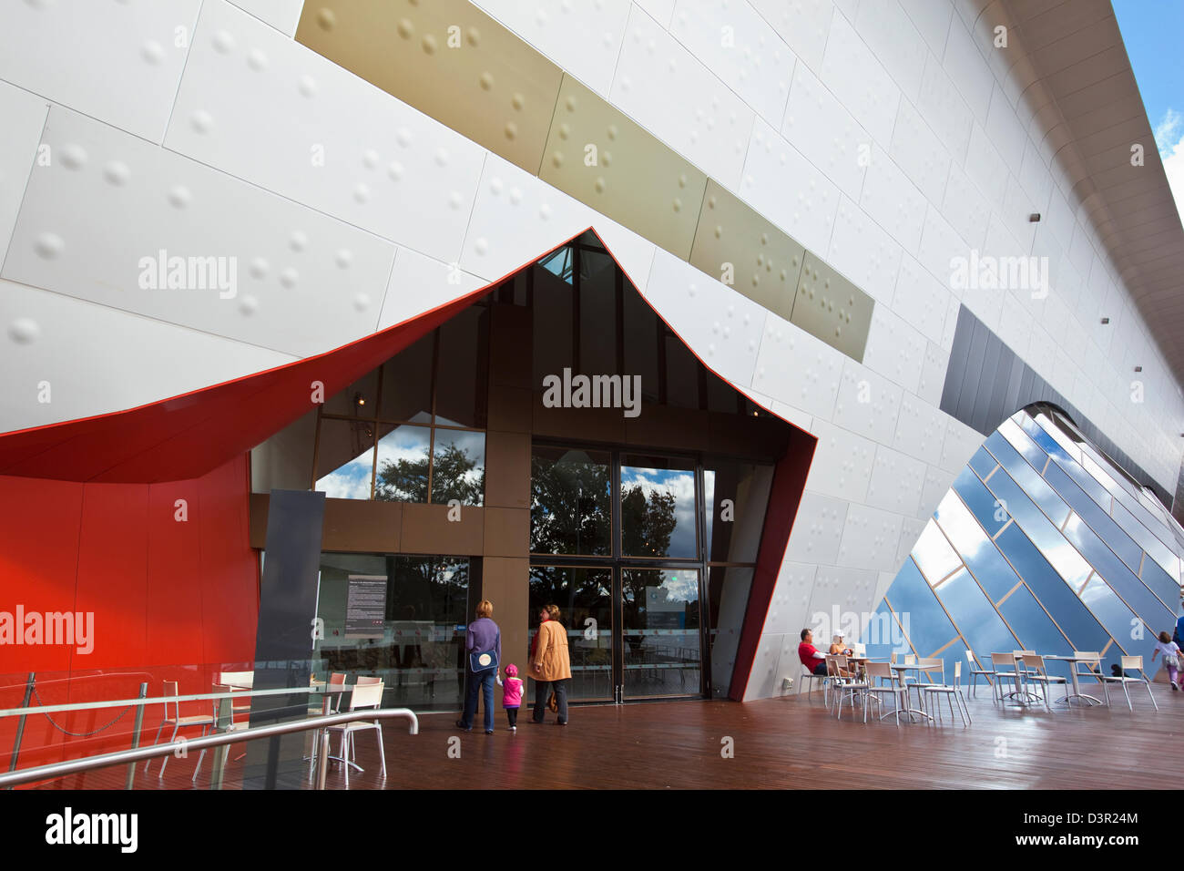 Moderne Architektur des National Museum of Australia. Canberra, Australian Capital Territory, Australien Stockfoto