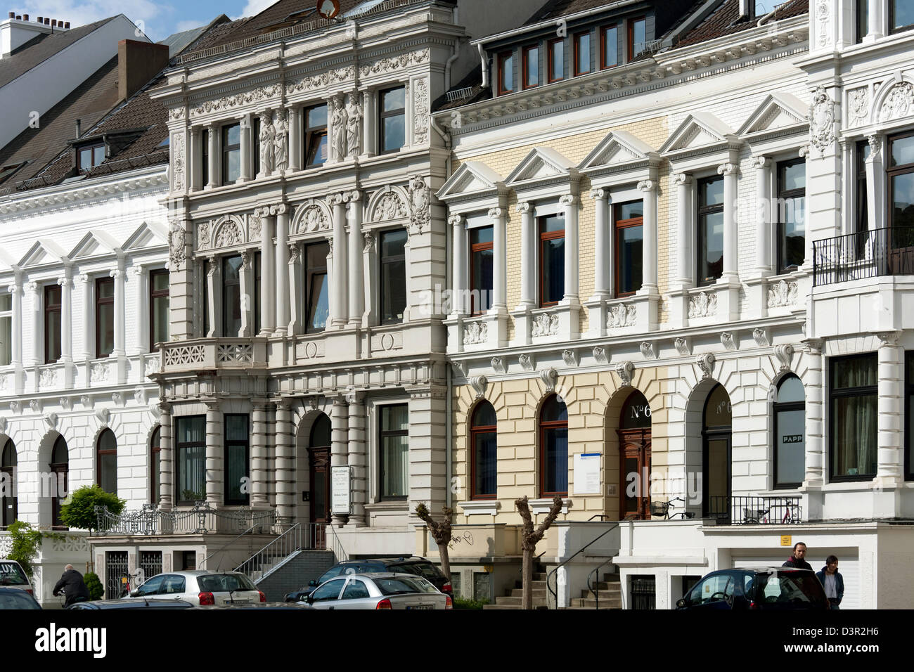 Bremen, Deutschland, Bremen Häuser aus dem frühen 20. Jahrhundert Stockfoto