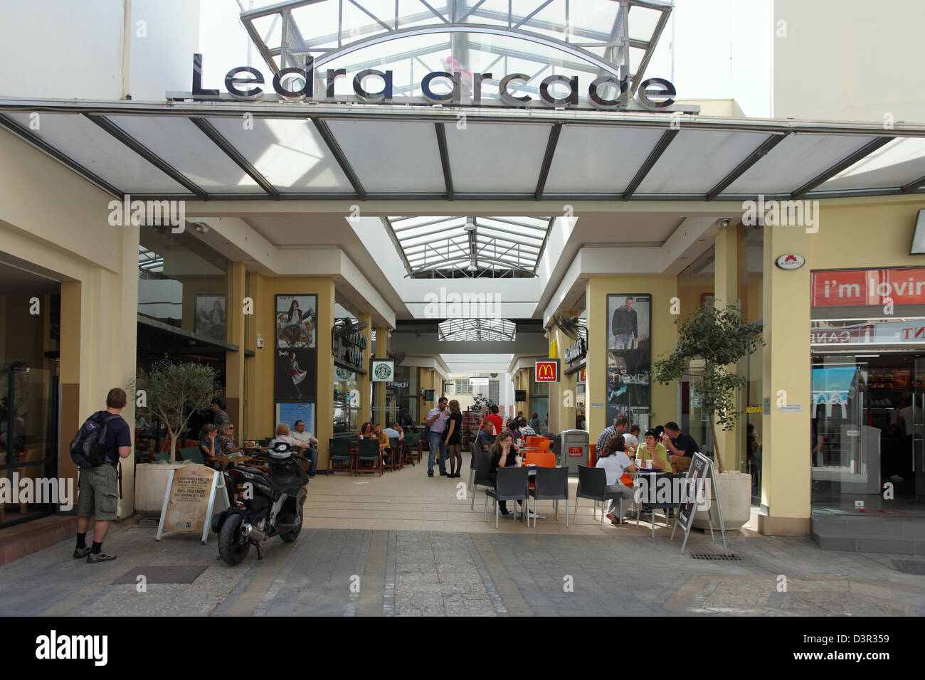 Nikosia, Zypern, Ledra Passage Arcade in der Ledrastraße Stockfoto