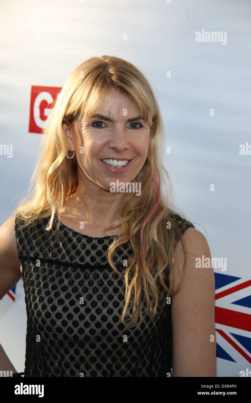 Los Angeles, USA. 22. Februar 2013. Produzentin Julia Verdin kommt an der großen britischen Film Rezeption britischer Generalkonsul Wohnsitz in Los Angeles, USA, am 22. Februar 2013. Foto: Hubert Boesl/Dpa/Alamy Live News Stockfoto