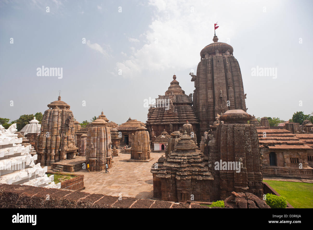 Lingaraja Tempel, Bhubaneswar, Orissa, Indien Stockfoto