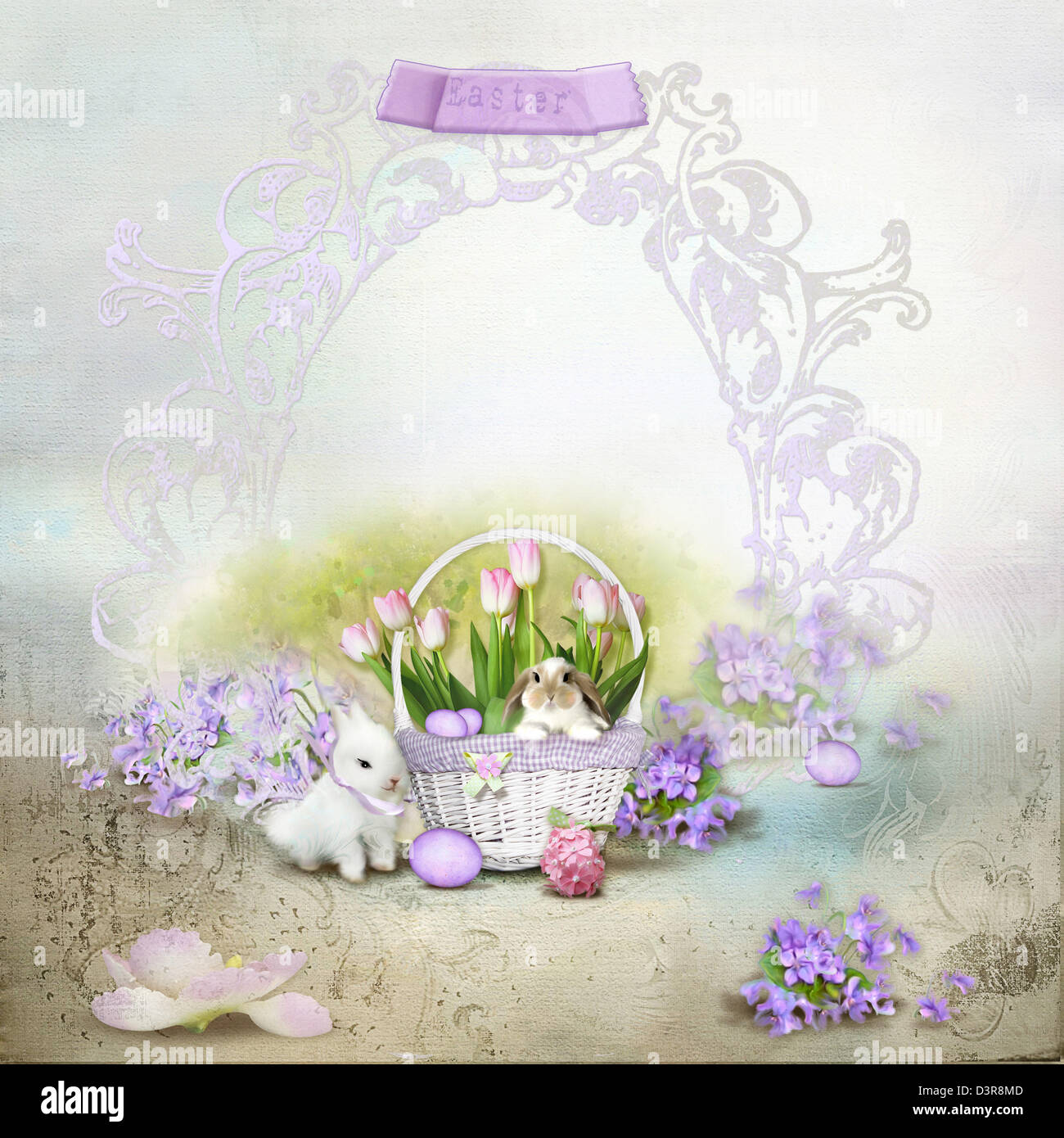 Osterkarte Stockfoto