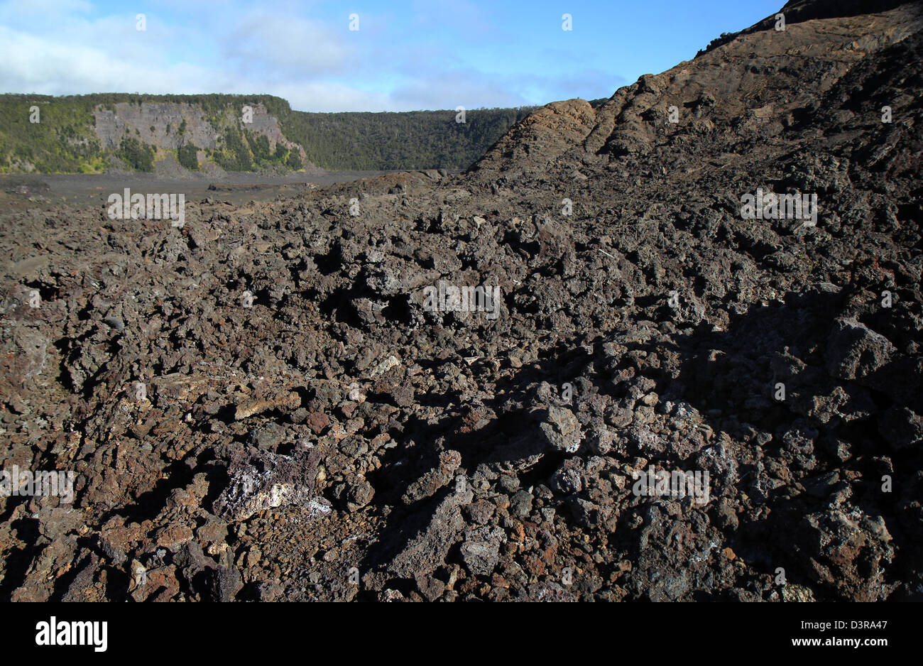 Kilauea Iki Krater A A Lava Hawaii Volcanoes National Park Stockfotografie Alamy lava hawaii volcanoes national park