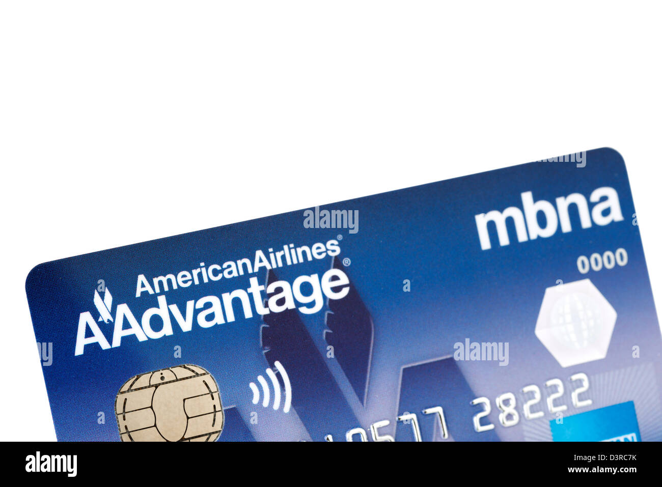 American Airlines AAdvantage branded Kreditkarte in Großbritannien ausgestellt Stockfoto