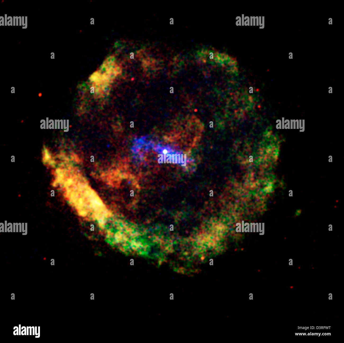 Die Überreste eines massereichen Sterns, der explodierte, vielleicht Zeuge  von chinesischen Astronomen in 386 A.D Stockfotografie - Alamy