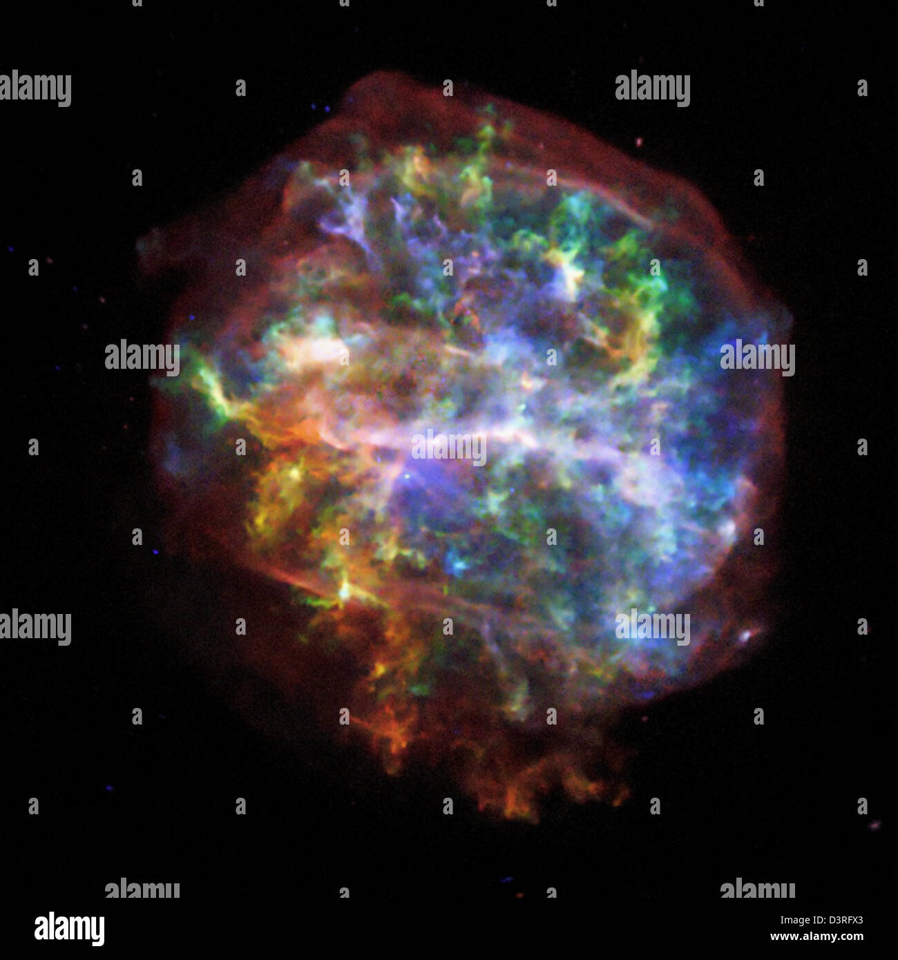 G292.0 + 1,8: Stellar Forensik mit markanten Bild von Chandra Stockfoto